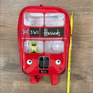 Harrods Red Double-Decker Bus Backpack